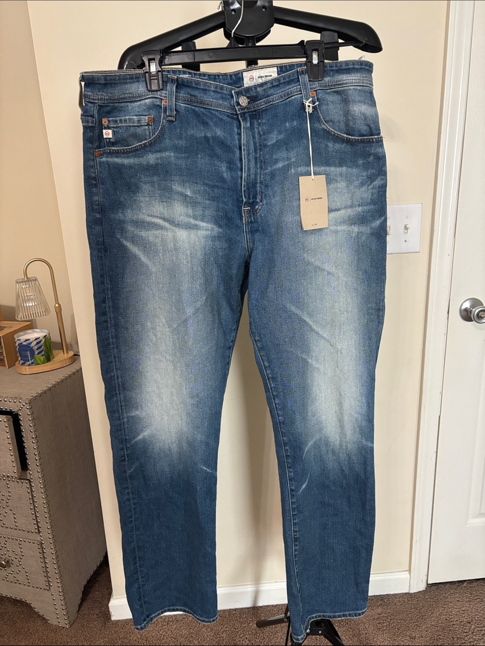 AG-ED Men’s DENIM Everett Slim Straight - size 40x32